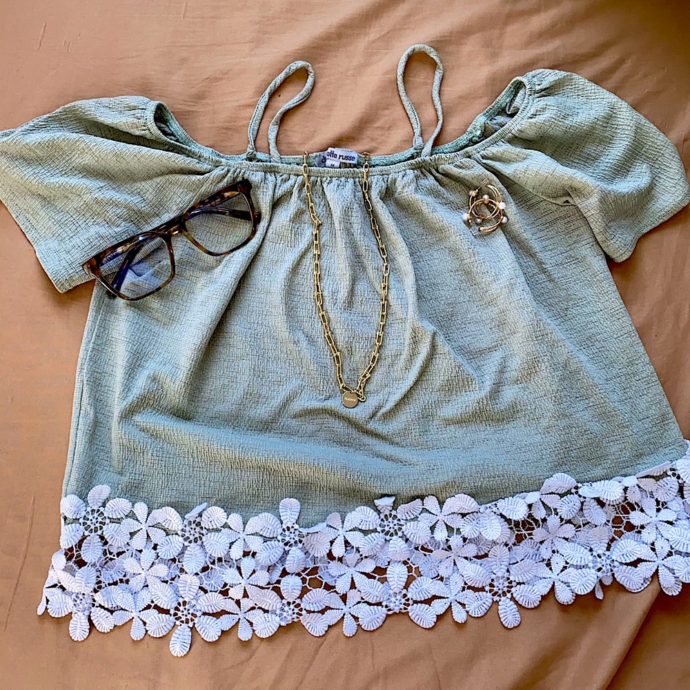 Green Top from Charlotte Russe
